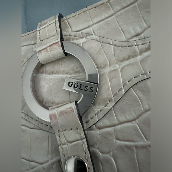 GUESS Crocodile Leather Wallet Off-White - Picture 7 of 7